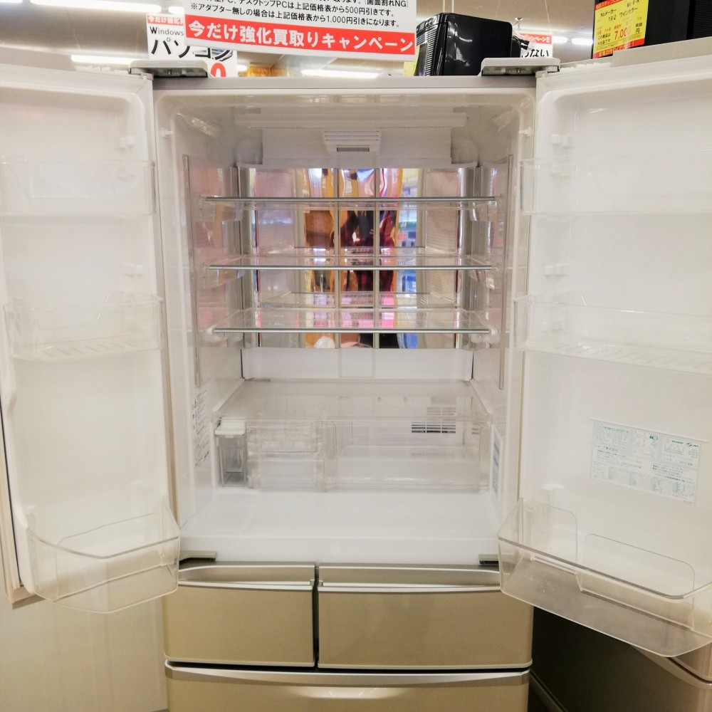 家電買取情報】SHARP製6ドア冷蔵庫を入荷！515Lの大容量サイズ！冷蔵庫