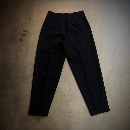 COMME des GARCONS HOMME PLUS AD1988 Wool Gabardine Wide Slacks