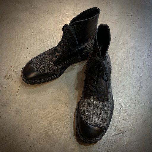 Yohji Yamamoto Pour Homme 2011A/W Herringbone switching leather