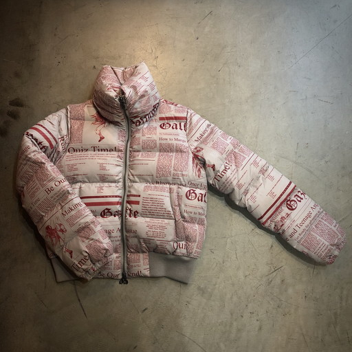 John Galliano Newspaper pattern down jacket | NEXT51三国ヶ丘店
